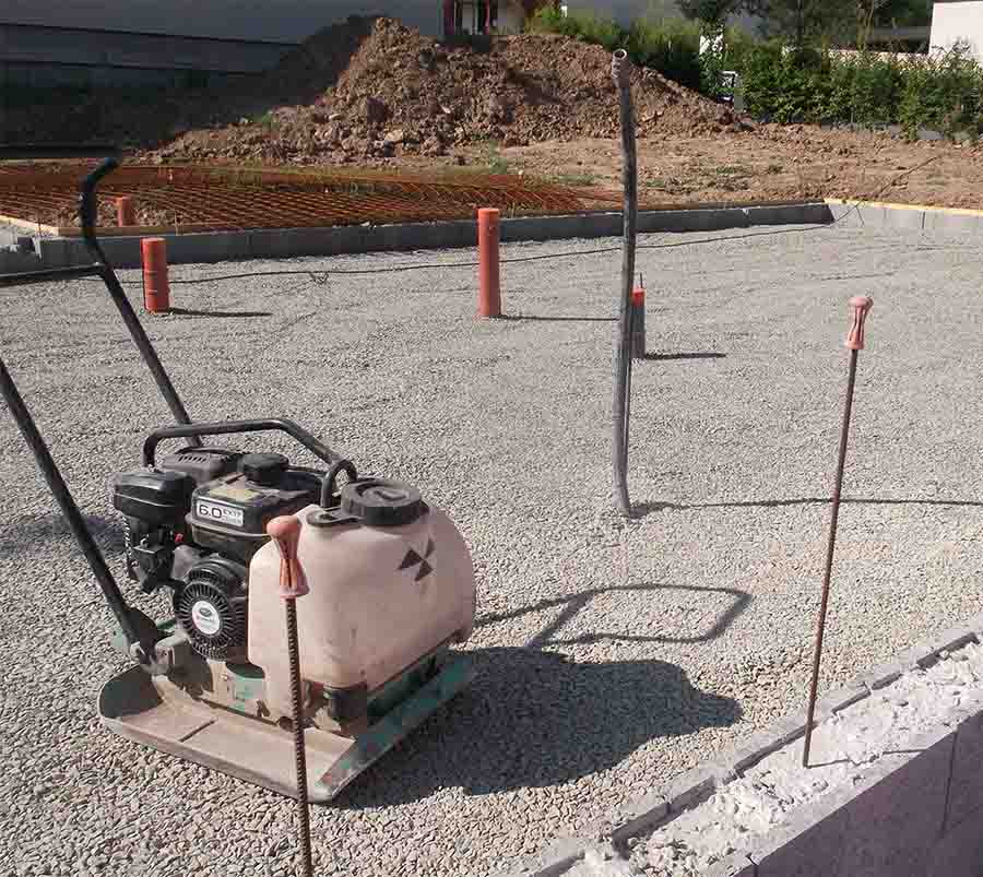 Remblai sous dallage compactage