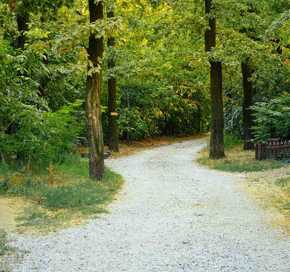 Empierrement de chemin avec gravillons