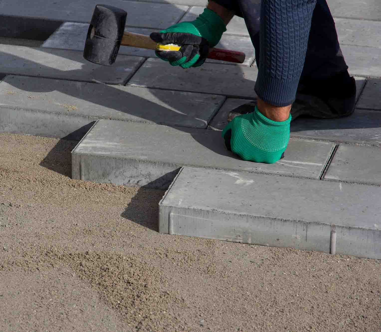 lit de pose pour dalle et pave granulats vicat