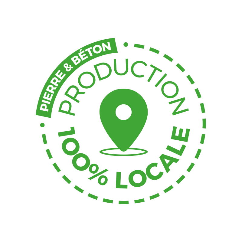 Logo label Production 100% Production Locale